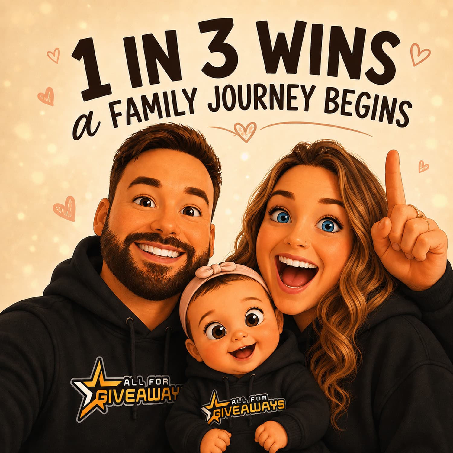1 IN 3 WINS & A FAMILY JOURNEY BEGINS