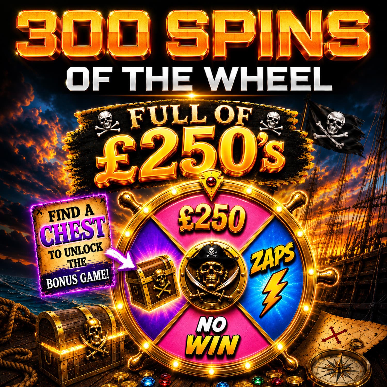 300 Spins Of The Wheel