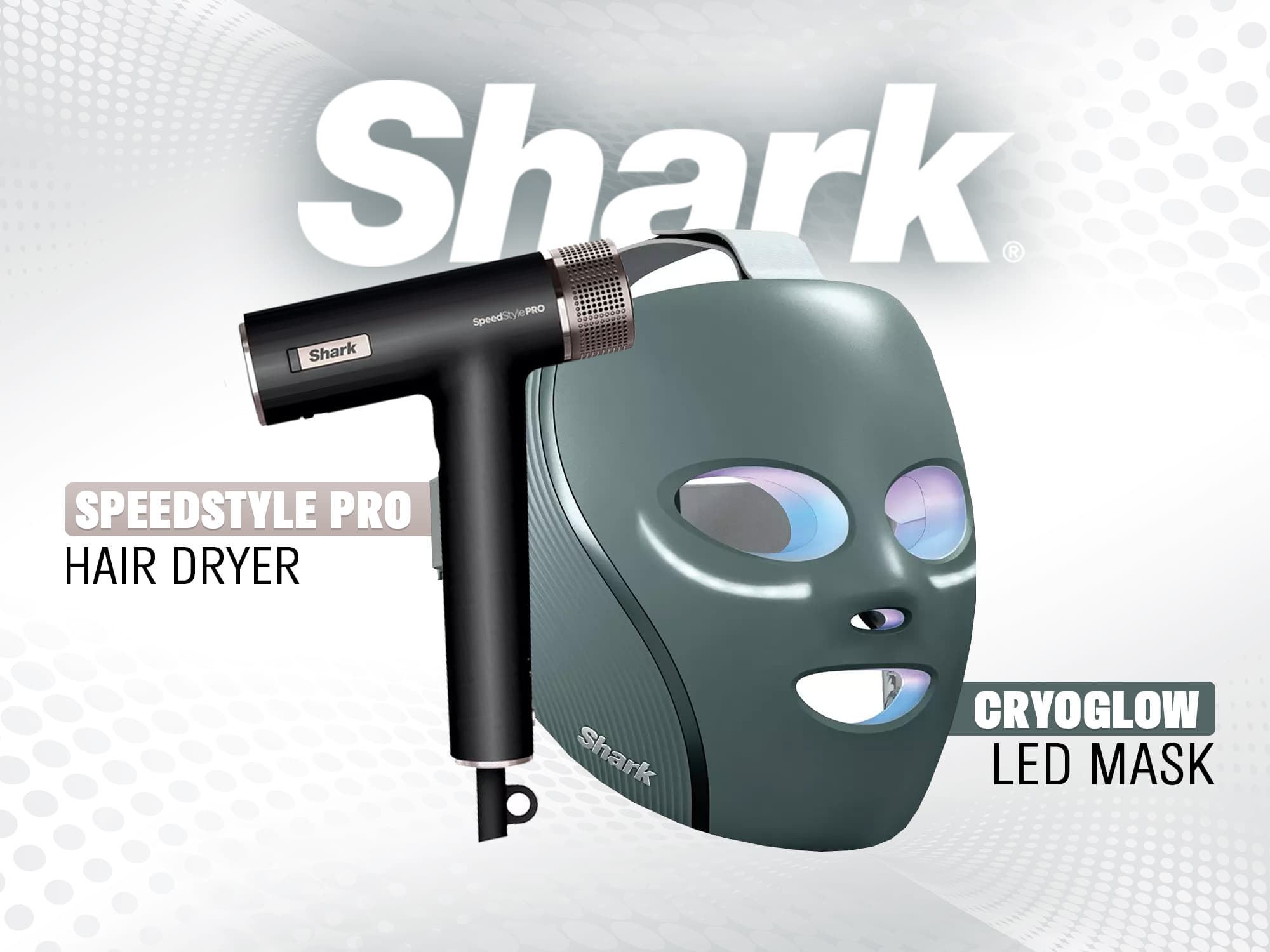 Shark Speed Style Pro Hair dryer & CryoGlow LED Mask