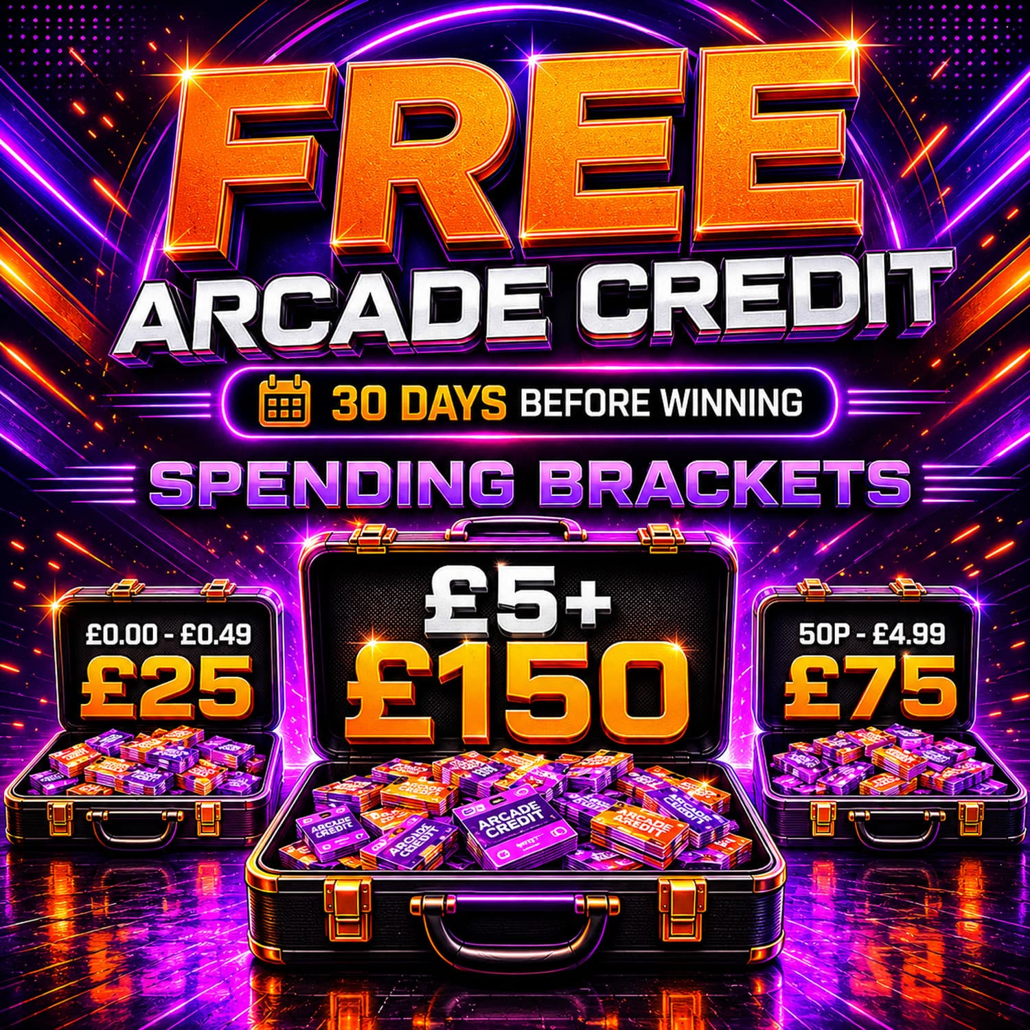 FREE ARCADE CREDIT GIVEAWAY