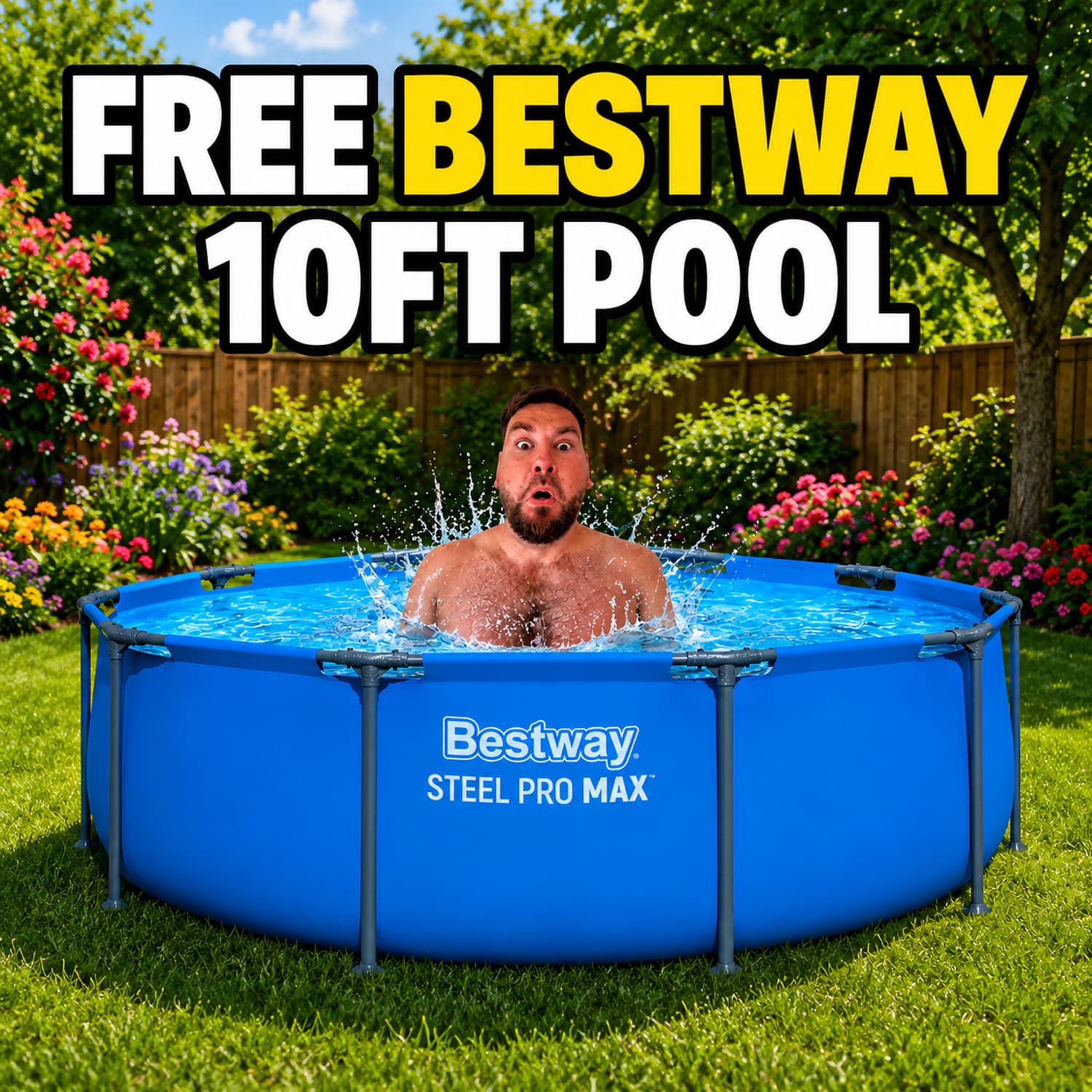 FREE BESTWAY POOL (PRINCESS NOT INCLUDED)