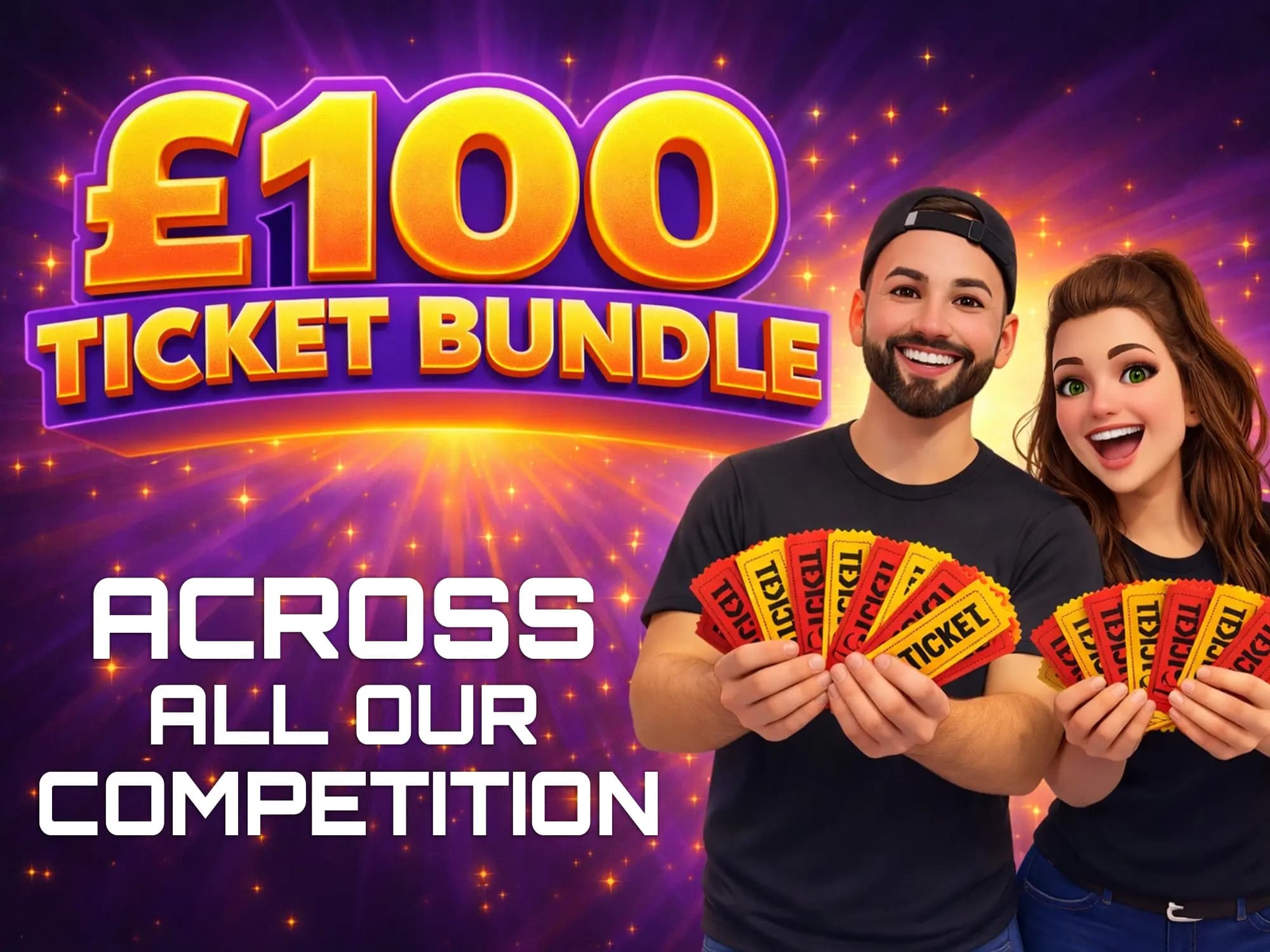 £100 Worth Of Tickets Across All Our Comps